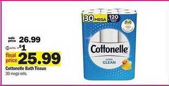 Meijer Cottonelle Bath Tissue offer