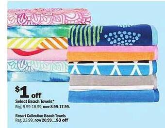 Meijer Beach Towels, Resort Collection Beach Towels offer