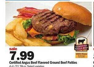 Meijer Certified Angus Beef Flavored Ground Beef Patties offer