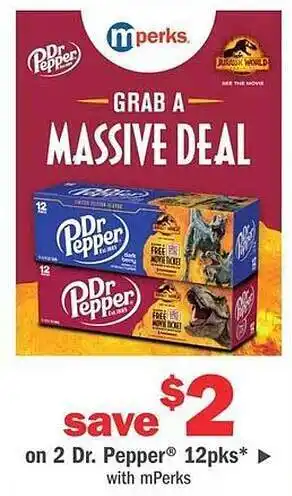 Meijer Dr. Pepper 12 Pks With MPerks offer