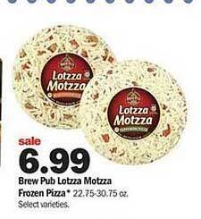 Meijer Brew Pub Lotzza Motzza Frozen Pizza offer