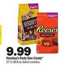 Meijer Hershey's Party Size Candy offer
