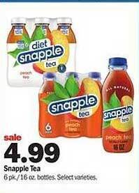 Meijer Snapple Tea offer