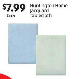 Aldi Huntington Home Jacquard Tablecloth offer