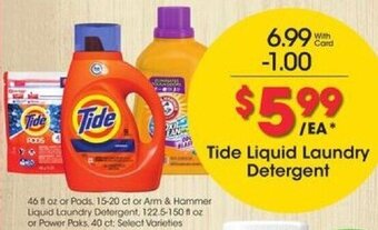 Fred Meyer Tide Liquid Laundry Detergent offer