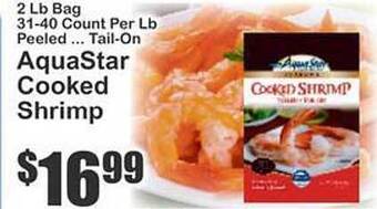 Key Food AquaStar Cooked Shrimp offer
