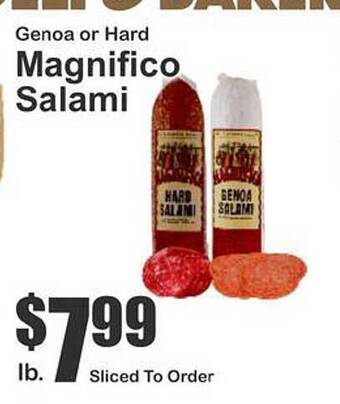 Key Food Genoa Or Hard Magnifico Salami offer