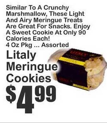Key Food Litaly Meringue Cookies offer
