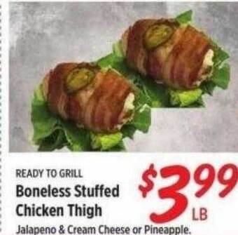 Rouses Boneless Stuffed Chicken Thigh offer