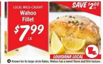 Rouses Wahoo Fillet offer