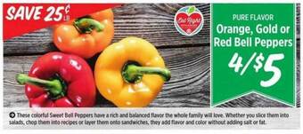 Rouses Orange, Gold Or Red Bell Peppers offer