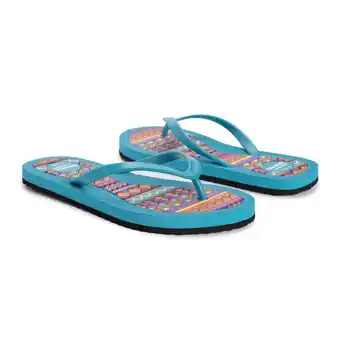 Muk luk women's turquoise flip flop sandal