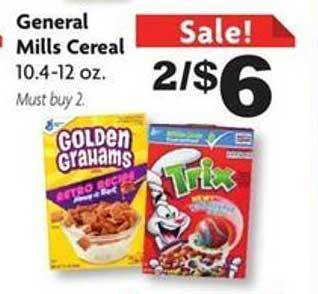 Family Dollar General Mills Cereal offer