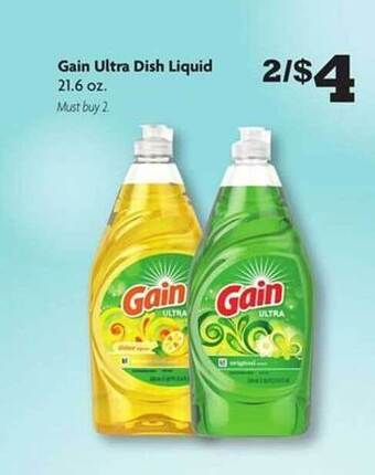 Family Dollar Gain Ultra Dish Liquid offer