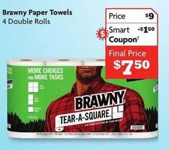 Family Dollar Brawny Paper Towels offer