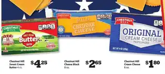 Family Dollar Chestnut Hill Sweet Cream Butter, Chestnut Hill Cheese Block Or Chestnut Hill Cream Cheese offer