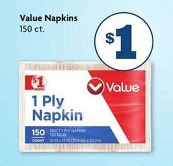 Family Dollar Value Napkins offer