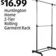 Aldi Huntington Home 2-Tier Rolling Garment Rack offer