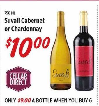 Rouses Suvali Cabernet Or Chardonnay offer