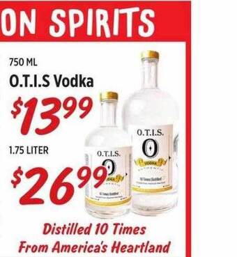 Rouses O.t.i.s Vodka offer