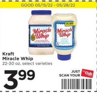 Cub Foods Kraft Miracle Whip offer