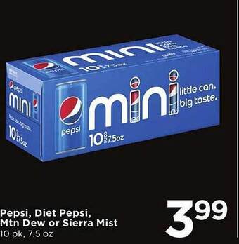 Cub Foods Pepsi, Diet Pepsi, Mtn Dew Or Sierra Mist offer
