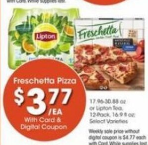 Fred Meyer Freschetta Pizza offer