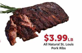 Fareway All Natural St. Louis Pork Ribs offer