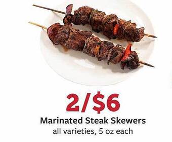Fareway Marinated Steak Skewers offer