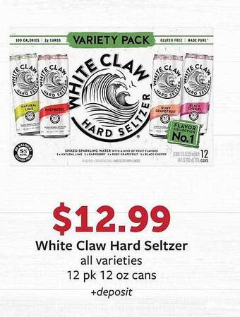 Fareway White Claw Hard Seltzer offer