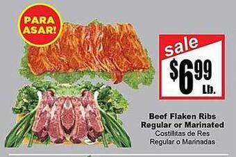 Rancho Markets Beef Flaken Ribs Regular Or Marinated offer