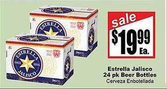 Estrella Jalisco 24 Pk Beer Bottles