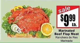 Rancho Markets Marinated Beef Flap Meat offer