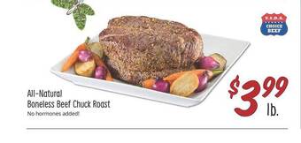 Sprouts Farmers Market All-natural Boneless Beef Chuck Roast offer