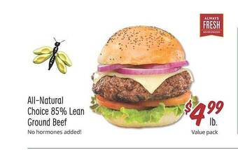 Sprouts Farmers Market All-natural Choice 85% Lean Ground Beef offer