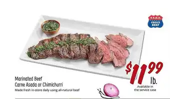 Sprouts Farmers Market Marinated Beef Carne Asada Or Chmichurri offer
