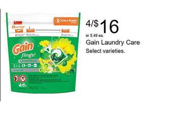 Walgreens Gain Laundry Care offer
