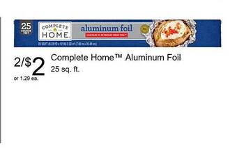 Walgreens Complete Home Aluminum Foil offer