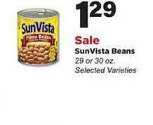 Stater Bros Sunvista Beans offer