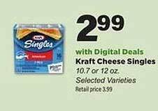 Stater Bros Kraft Cheese Singles offer