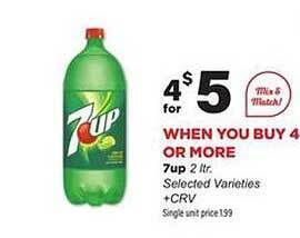 Stater Bros 7up offer