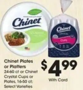 Fred Meyer Chinet Plates or Platters 24-60 ct offer