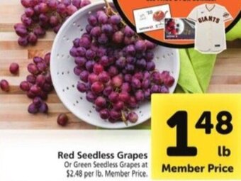 Safeway Red Seedless Grapes offer