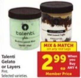 Talenti Gelato or Layers