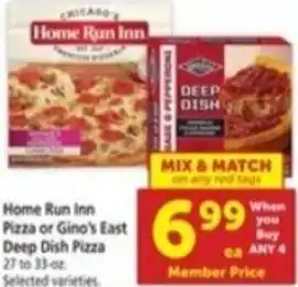 Safeway Home Run Inn Pizza or Gino's East Deep Dish Pizza 23 to 33-oz. offer