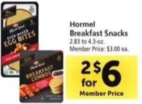 Safeway Hormel Breakfast Snacks 2.83 to 4.3-oz. offer