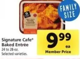Safeway Signature Cafe Baked Entrée 24 to 28-oz. offer