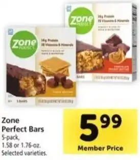Safeway Zone Perfect Bars 1.58 or 1.76 oz. offer