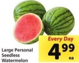 Safeway Large Personal Seedless Watermelon offer