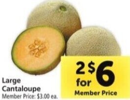 Safeway Large Cantaloupe offer